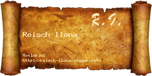 Reisch Ilona névjegykártya